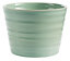 Brushed Green Ceramic Plant pot