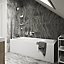 Brya Grey Matt Concrete effect Porcelain Wall & floor Tile Sample