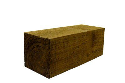 BSW Timber Square Wooden Fence post (H)2.4m (W)75mm