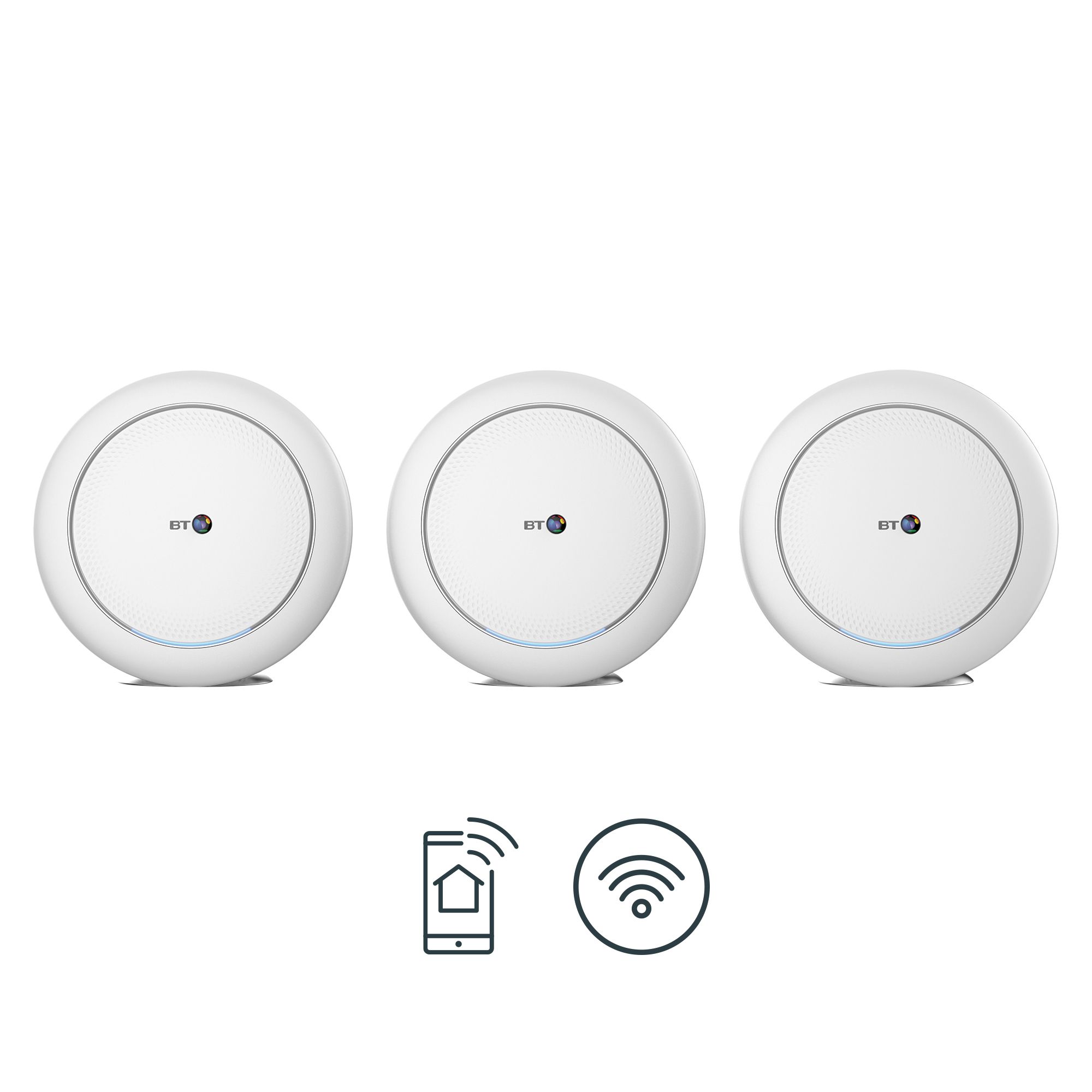 BT Premium Whole home WiFi system, Pack of 3 DIY at B&Q