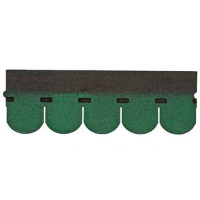 BTM Green Rounded shingle Roofing felt, (L)1m (W)0.33m