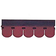 BTM Red Rounded shingle Roofing felt, (L)1m (W)0.33m