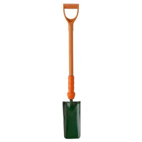 Bulldog Insulated Cable Layer Metal Square D-shaped Handle Trenching Shovel PD5CLINR