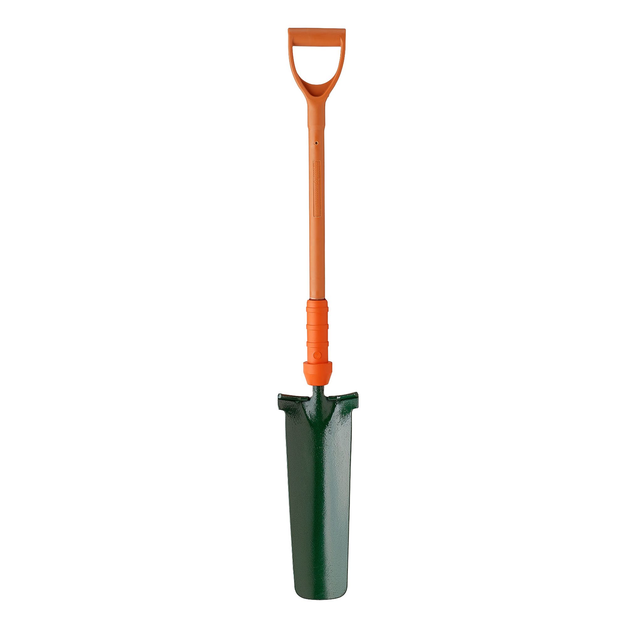 Bulldog Insulated Newcastle Metal Pointed D-shaped Handle Trenching Drain shovel PD5NDINR