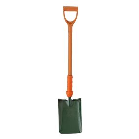 Bulldog Insulated Trench Metal Square D-shaped Handle Trenching Shovel PD5TSINR