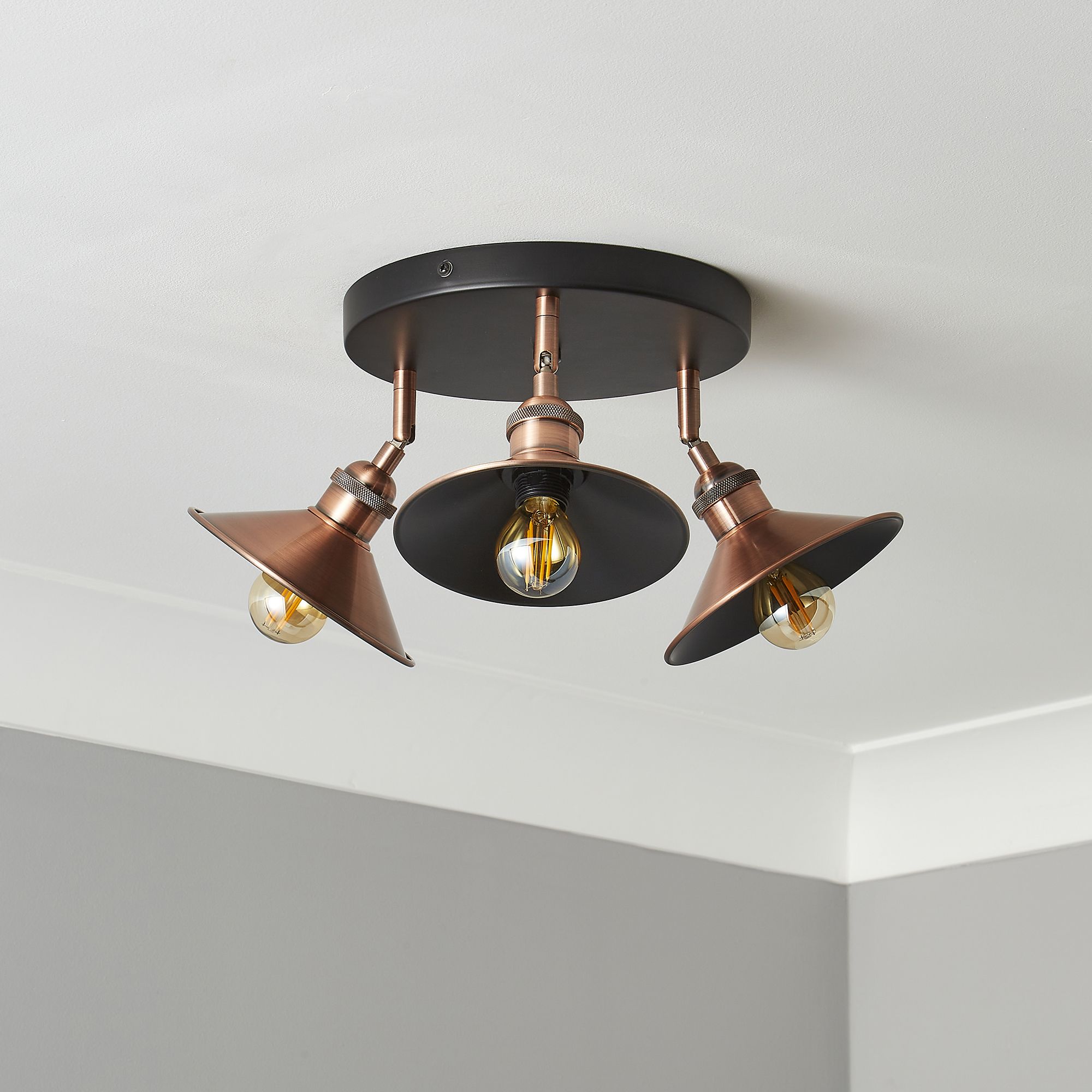 B&q copper shop ceiling light