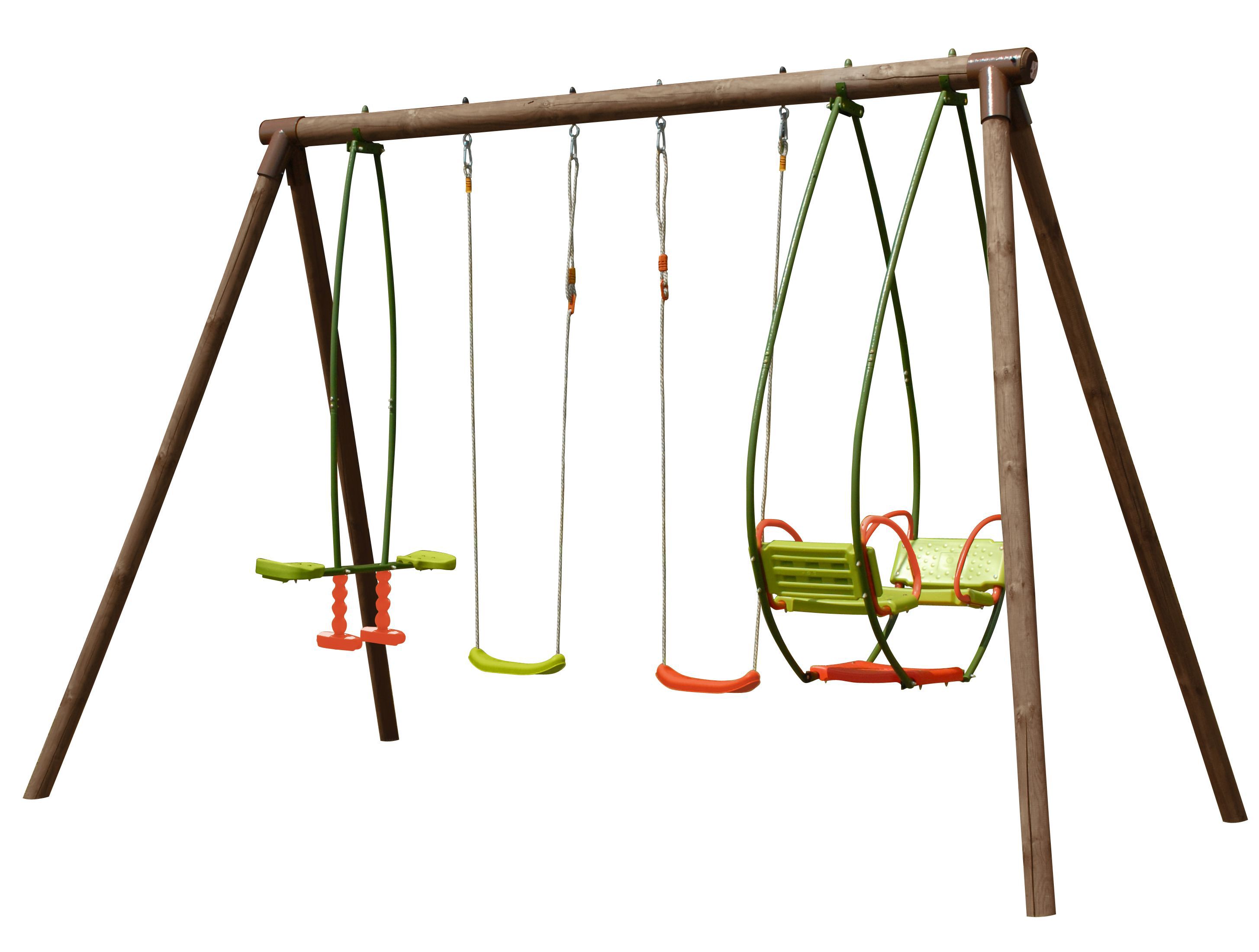 Burinka Wooden Swing set | DIY at B\u0026Q