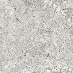 Burtone Grey Matt Marble effect Porcelain Wall & floor Tile Sample