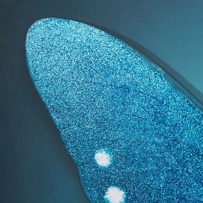Butterfly Blue Canvas art (H)75cm x (W)75cm