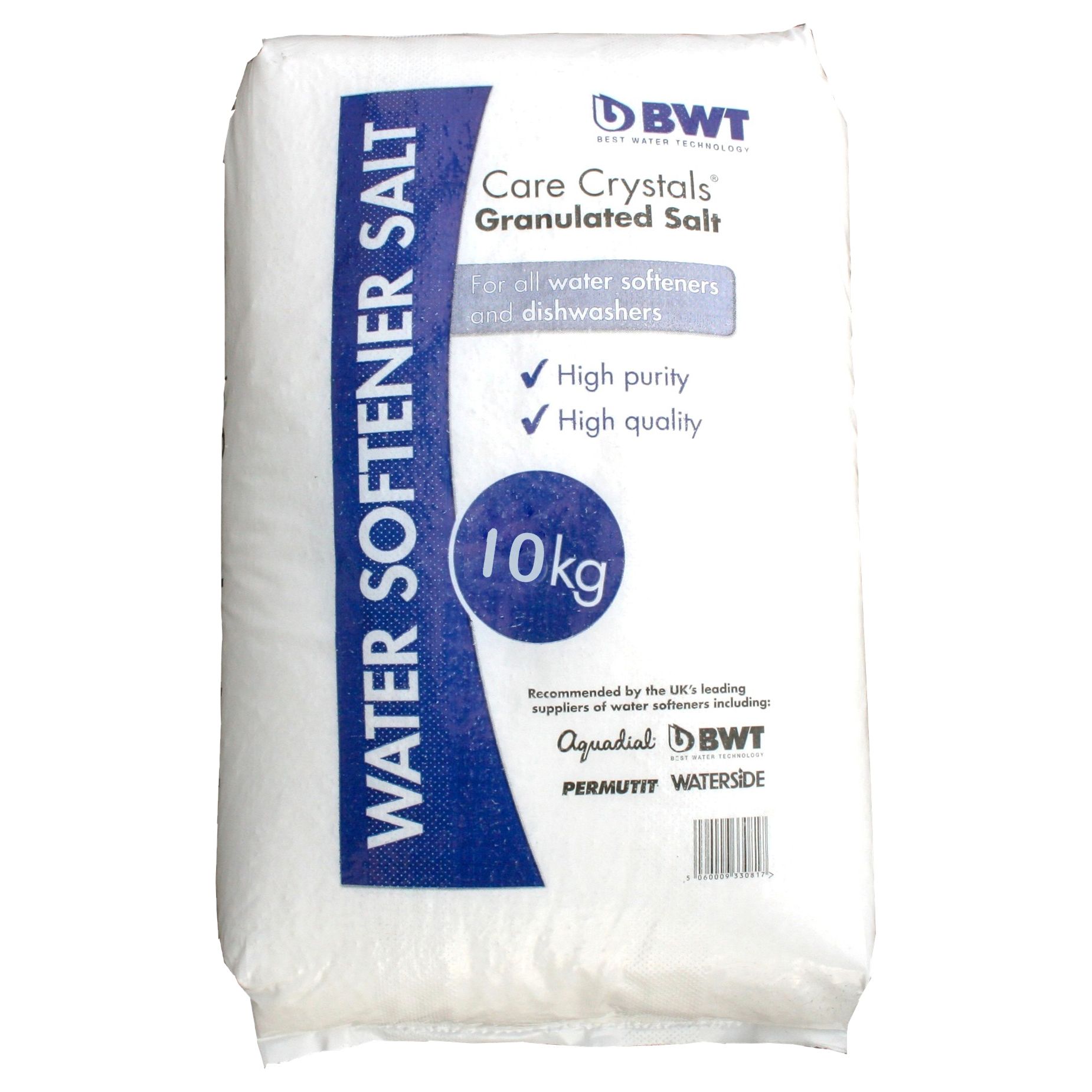 BWT Granulated Dishwasher Water softener salt 10kg DIY at B&Q