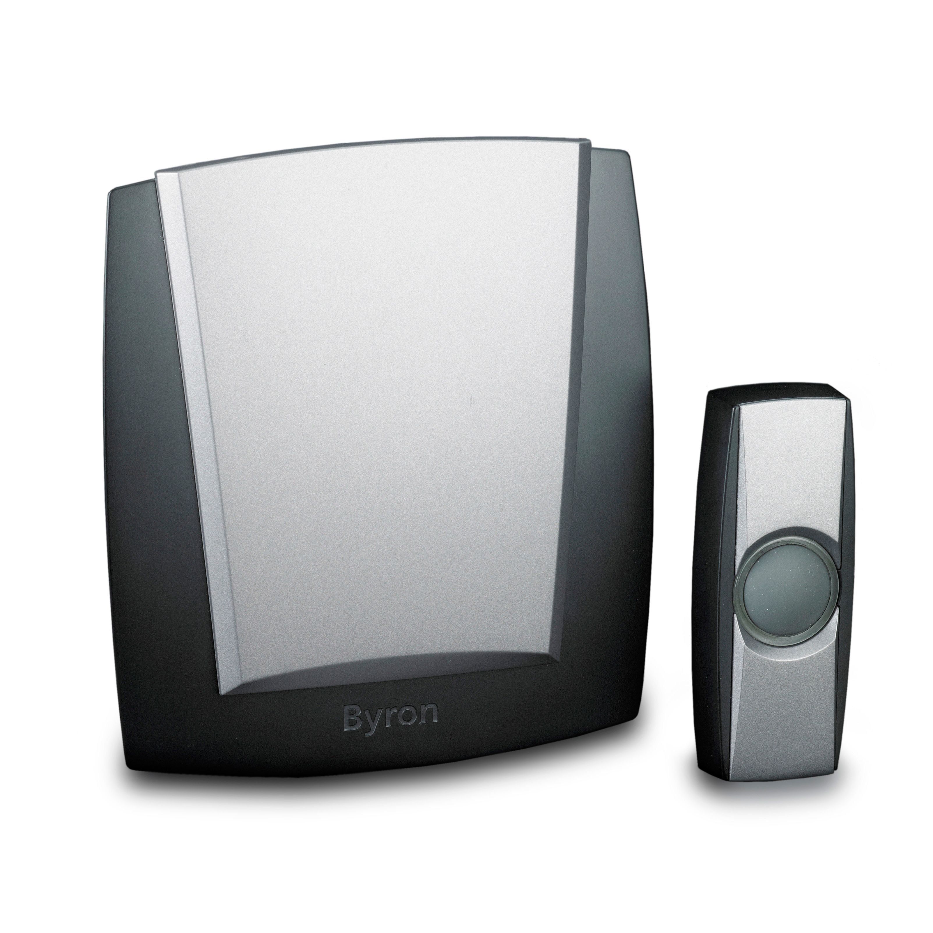 Byron Black Wireless Battery-powered Door chime kit BY503