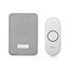 Byron Grey & white Wireless Battery-powered Door chime kit DBY-22321