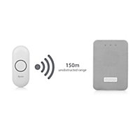 Byron White & grey Wireless Door chime kit DBY-22322UK
