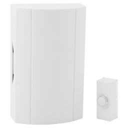 Byron White Wired Mains-powered Door chime kit