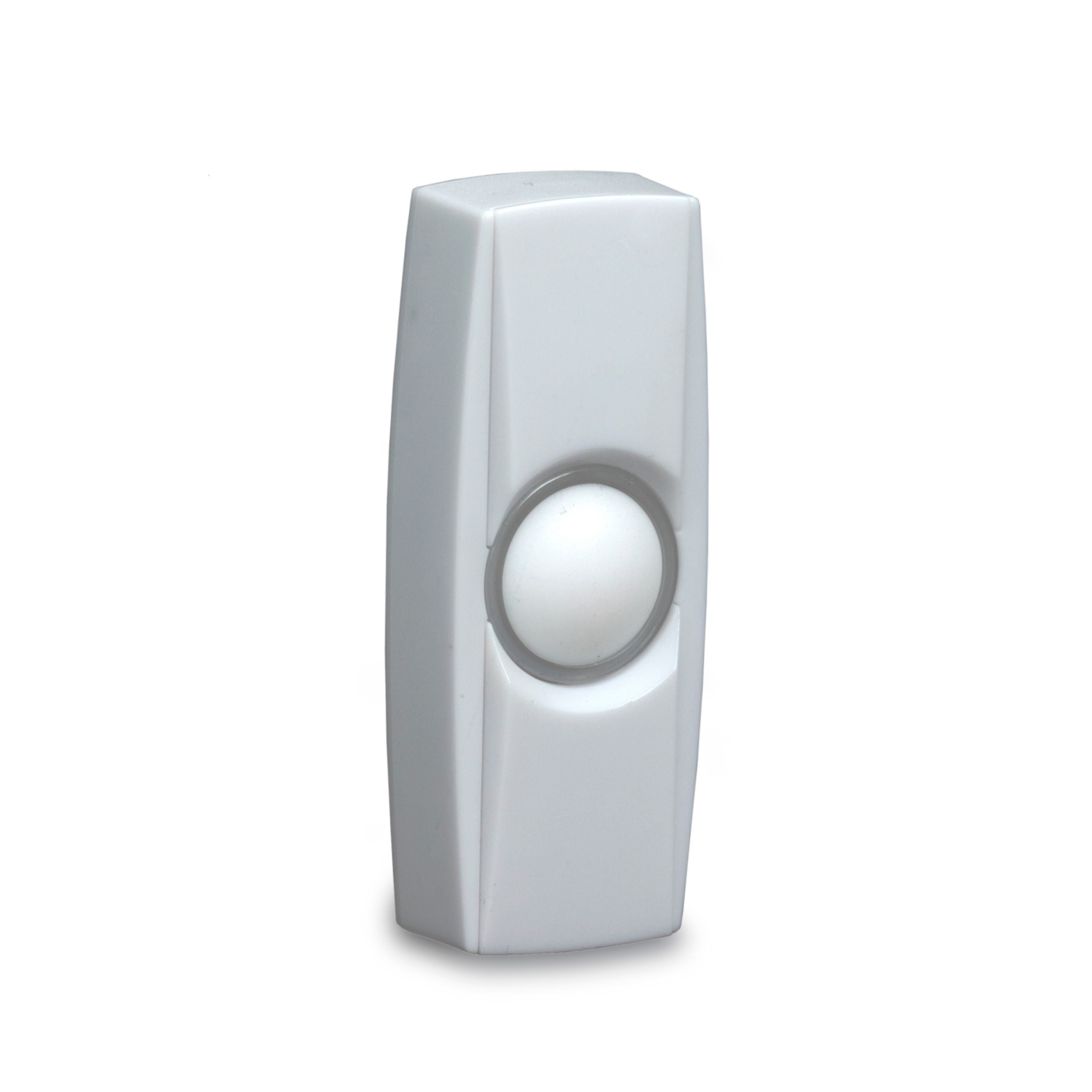 Byron White Wireless Bell push DIY at B&Q