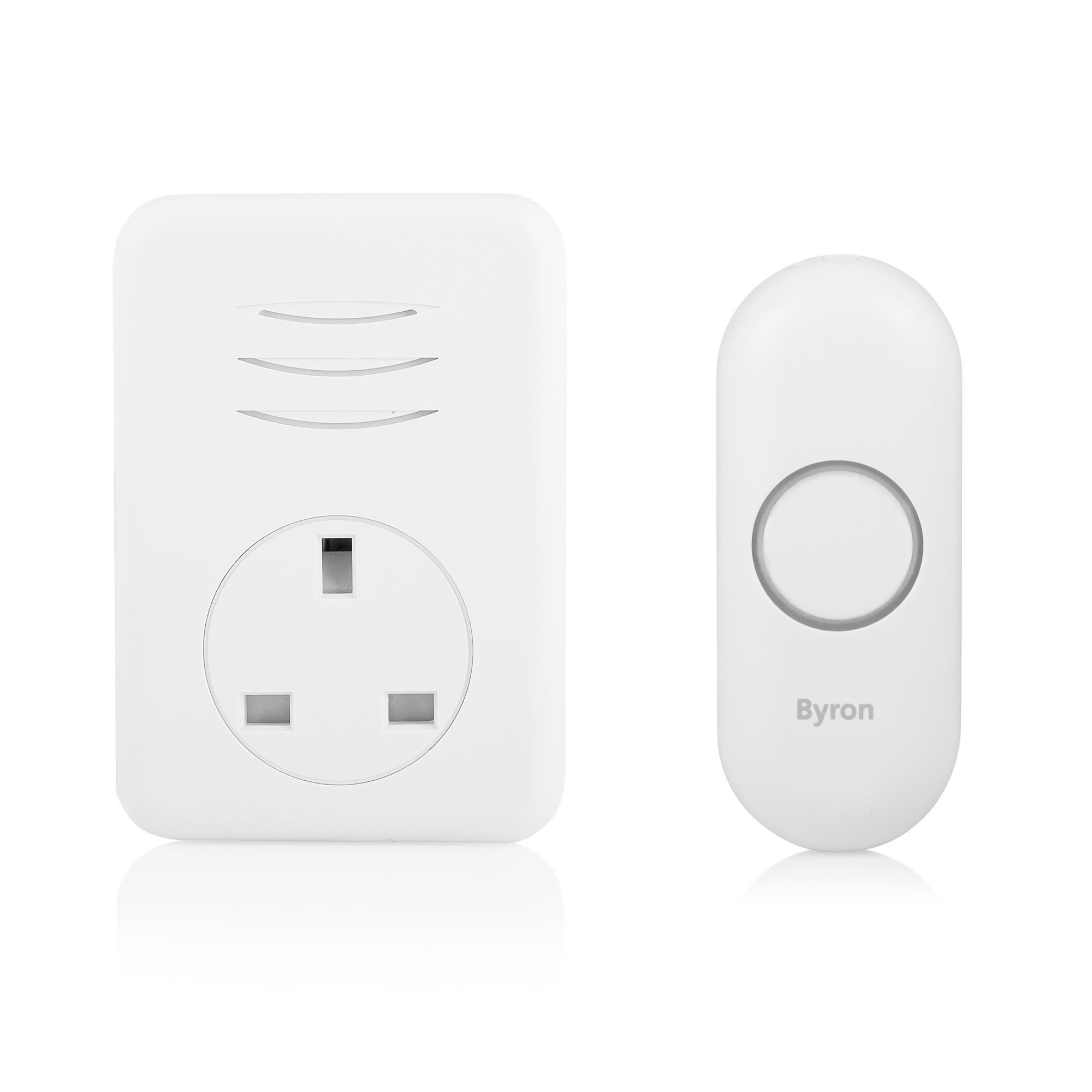 Byron White Wireless Door chime kit DBY-22313BS-KF
