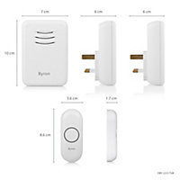 Byron White Wireless Door chime kit DBY-22317UK