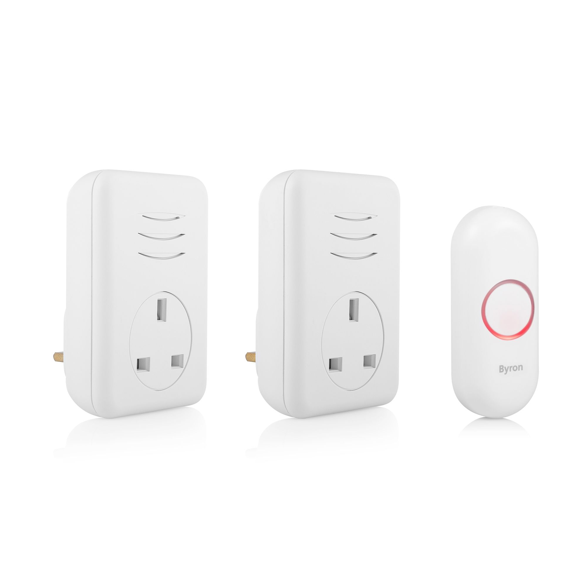 Byron White Wireless Door chime kit DBY22317UK DIY at B&Q