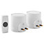 Byron White Wireless Door chime kit with 2 chimes