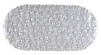 C&L Clear Pebbles PVC Anti-slip Bath mat (L)690mm (W)390mm