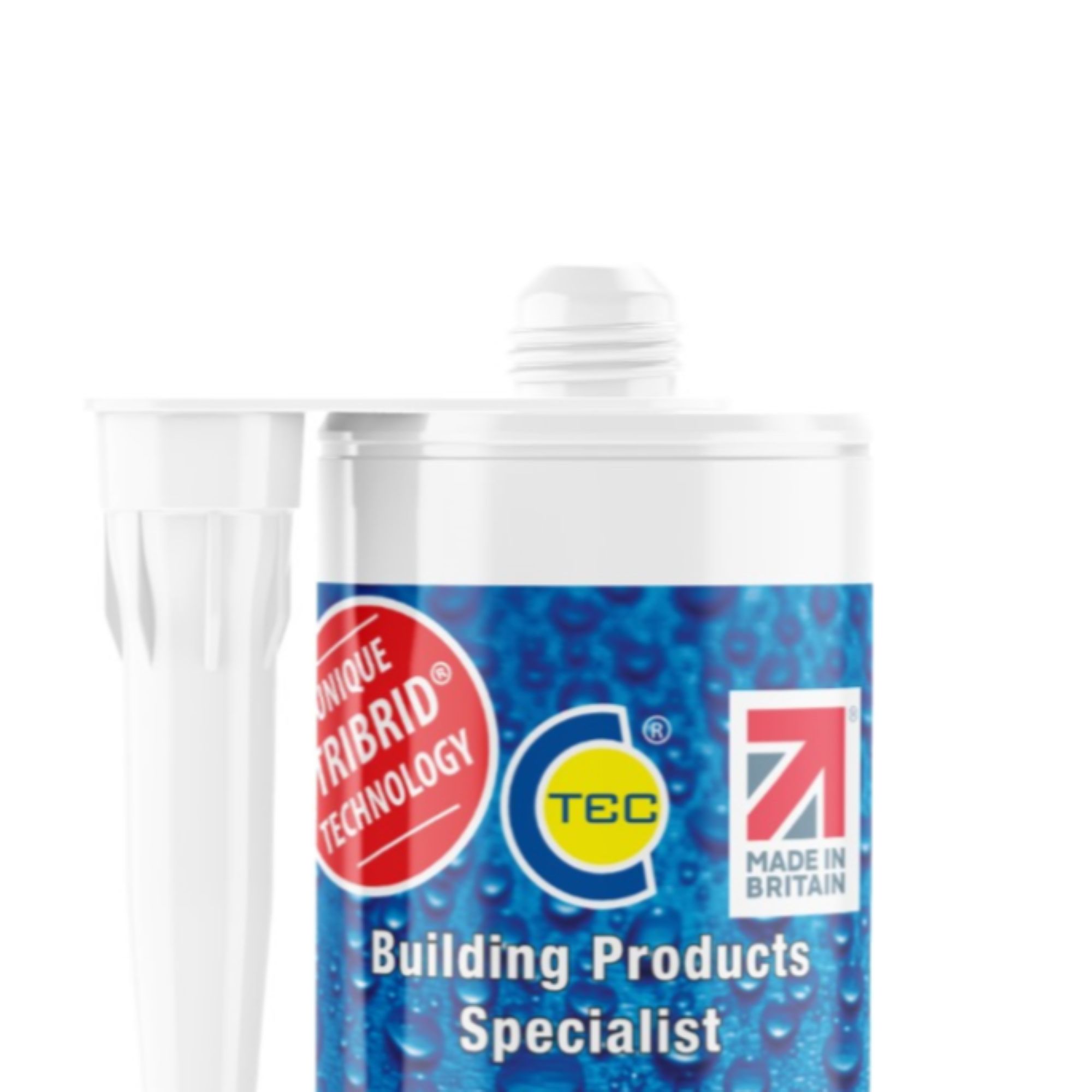C-Tec BT1 Clear Polymer-based Bathroom & kitchen Cartridge Sanitary sealant, 290ml