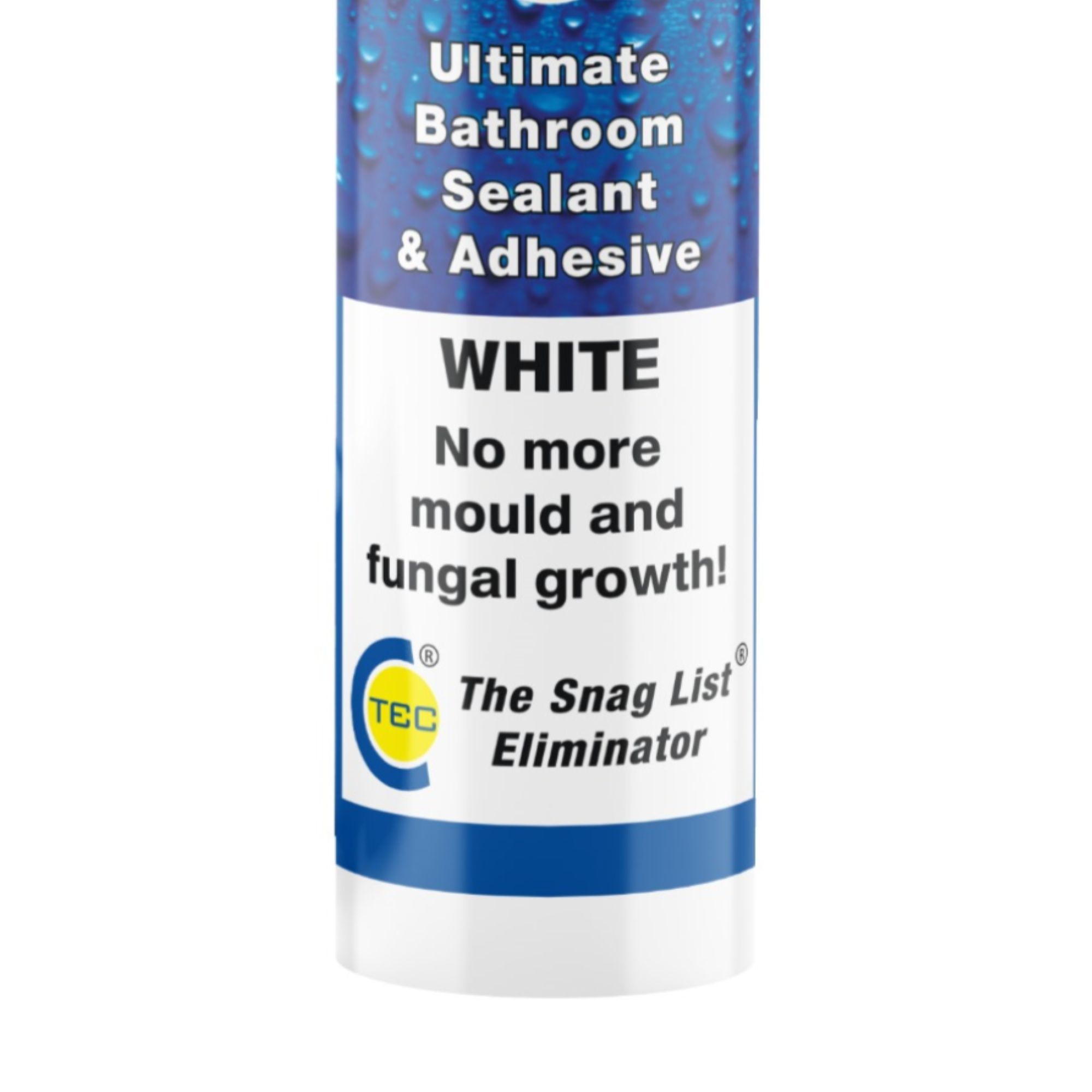 C-Tec BT1 White Polymer-based Bathroom & kitchen Cartridge Sanitary sealant, 290ml
