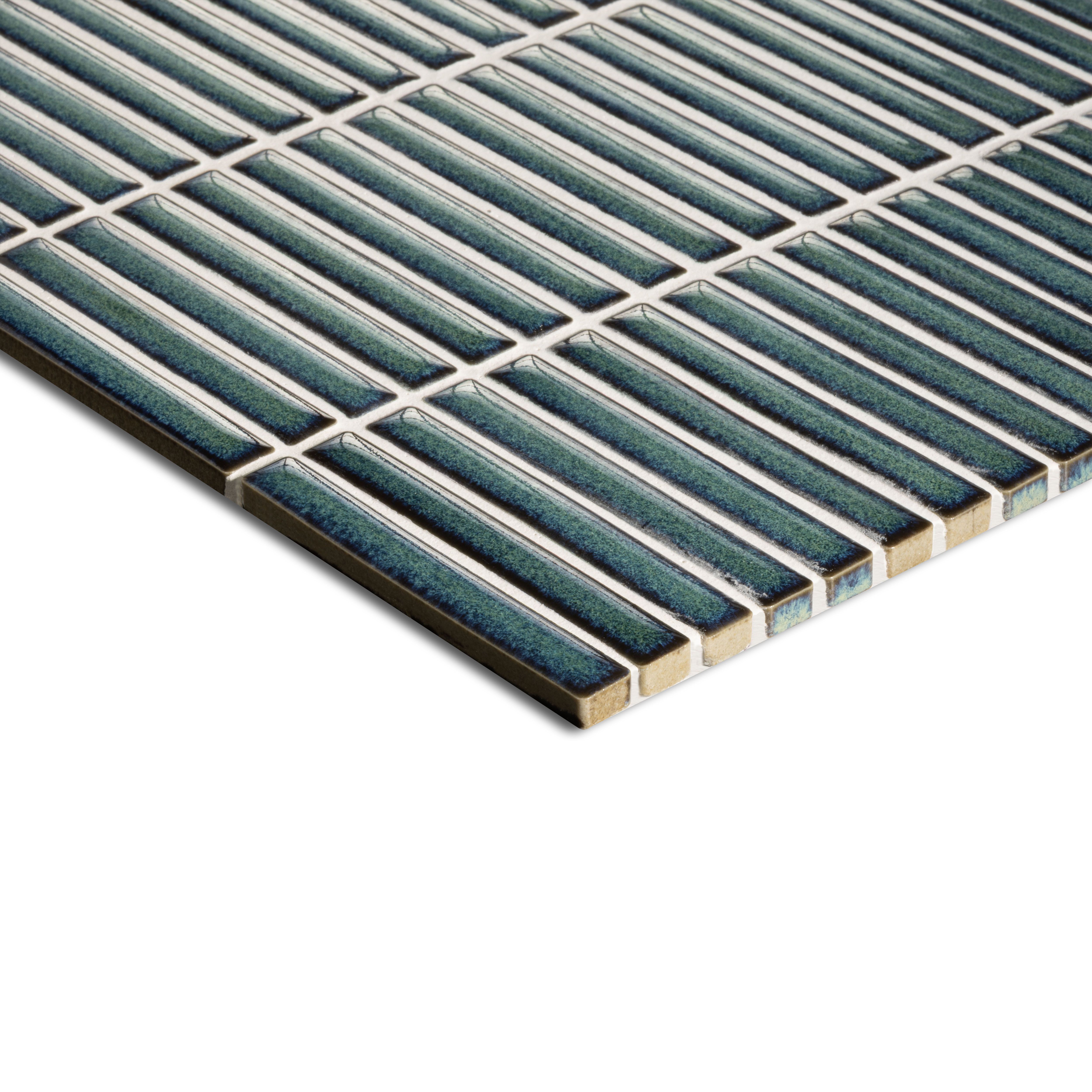 Ca’Pietra Linear Aegean Dusk Gloss Metallic effect Porcelain Indoor Wall tile, (L)295mm (W)284mm