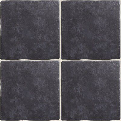 Calcuta Black Gloss Stone effect Ceramic Wall & floor Tile, Pack of 9, (L)330mm (W)330mm