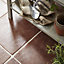 Calcuta Red Matt Patterned Stone effect Ceramic Wall & floor Tile, Pack of 9, (L)330mm (W)330mm