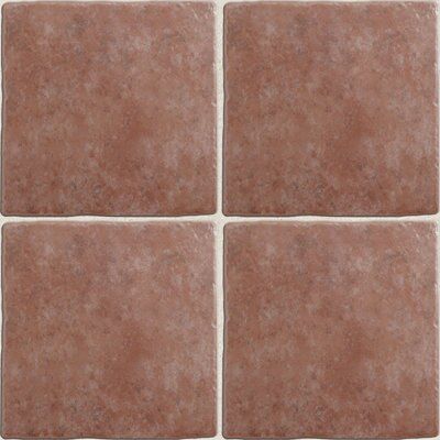 Calcuta Red Matt Patterned Stone effect Ceramic Wall & floor Tile, Pack of 9, (L)330mm (W)330mm