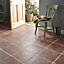Calcutta Terracotta Matt Stone effect Ceramic Floor Tile Sample