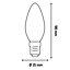 CALEX E14 4W 150lm Amber Candle Extra warm white LED Dimmable Filament Light bulb
