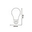 CALEX E27 1.5W 136lm Clear A60 Extra warm white LED Filament Light bulb