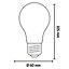 CALEX E27 4W 200lm Amber A60 Extra warm white LED Dimmable Filament Light bulb