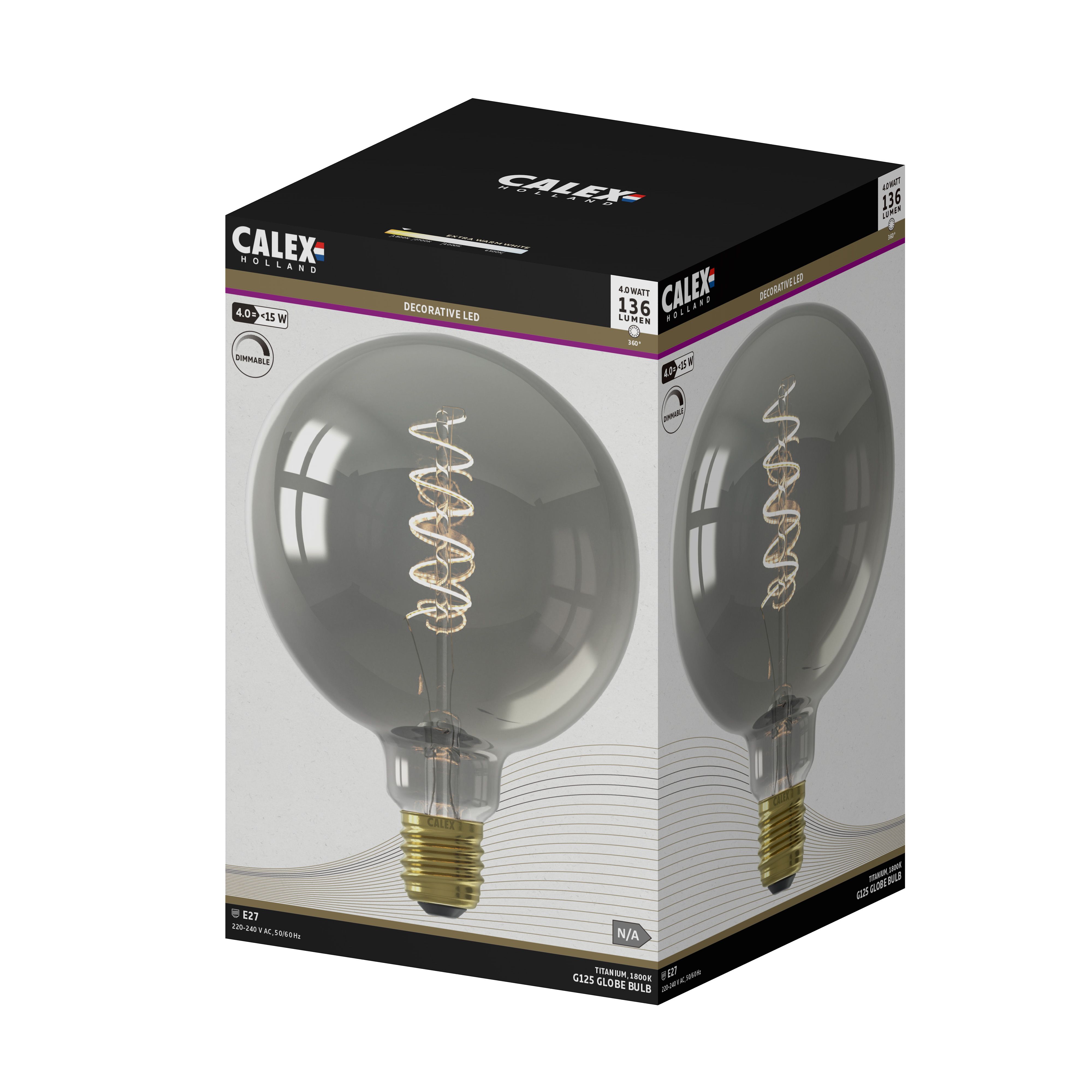 Ampoule à suspendre tube Sundsvall fusion or dimmable E27 Tube ⌀ 15cm