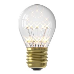 CALEX Lightbulb E27 0.4W 55lm 360° Clear Mini globe Warm white LED Light bulb