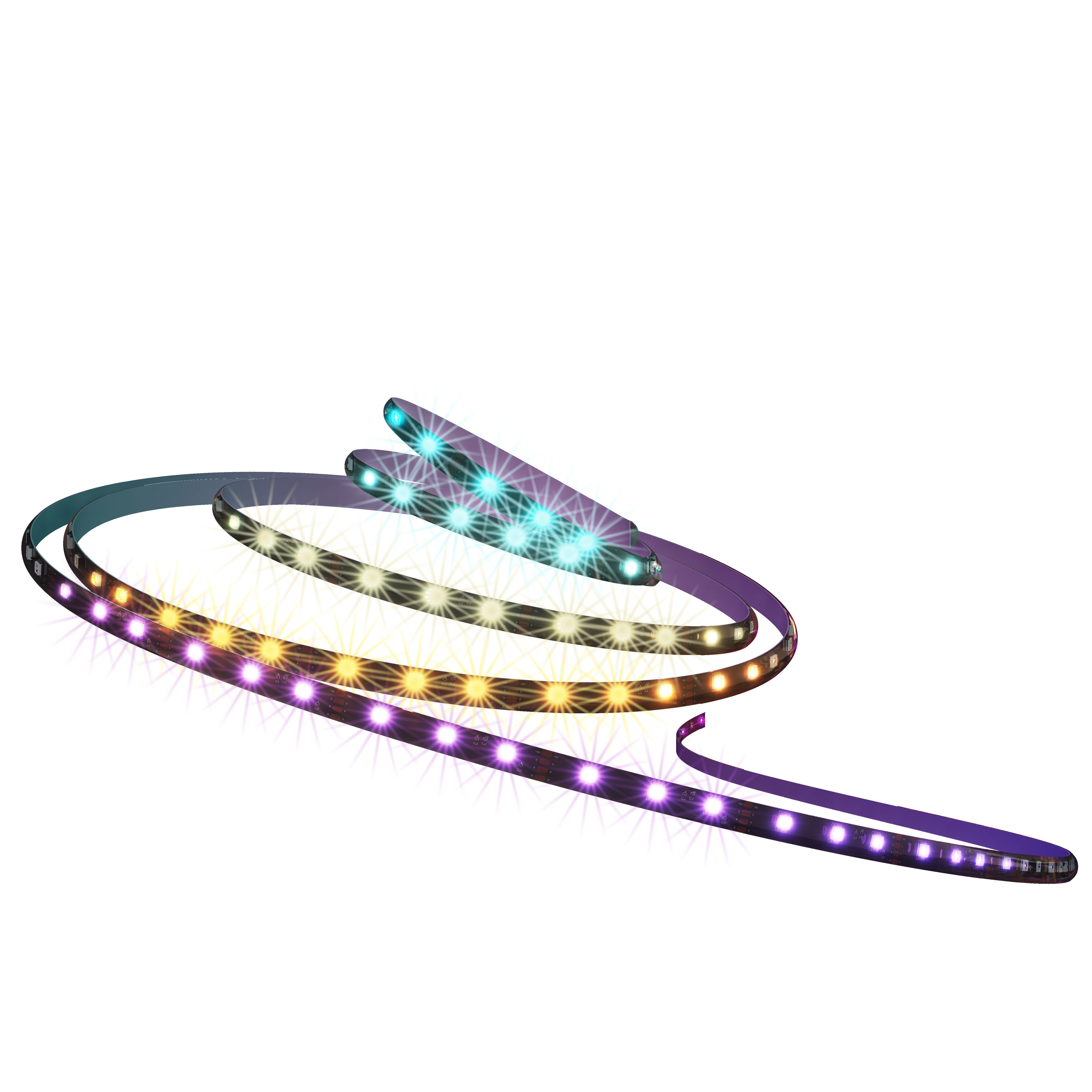 Calex Mains-powered LED Warm white & multicolour Strip light No IP ...