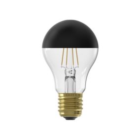 CALEX Mirror top E27 4W 180lm 360° Black & clear A60 Extra warm white LED Dimmable Filament Light bulb