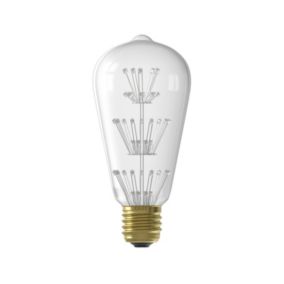 CALEX Pearl E27 2W 280lm 360° Clear ST64 Extra warm white LED Filament Light bulb