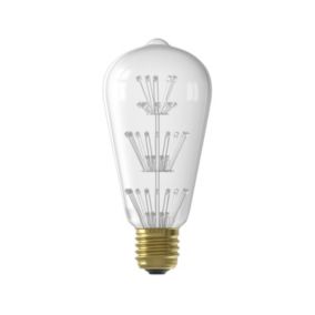 CALEX Pearl E27 2W 280lm ST64 Extra warm white LED Filament Light bulb