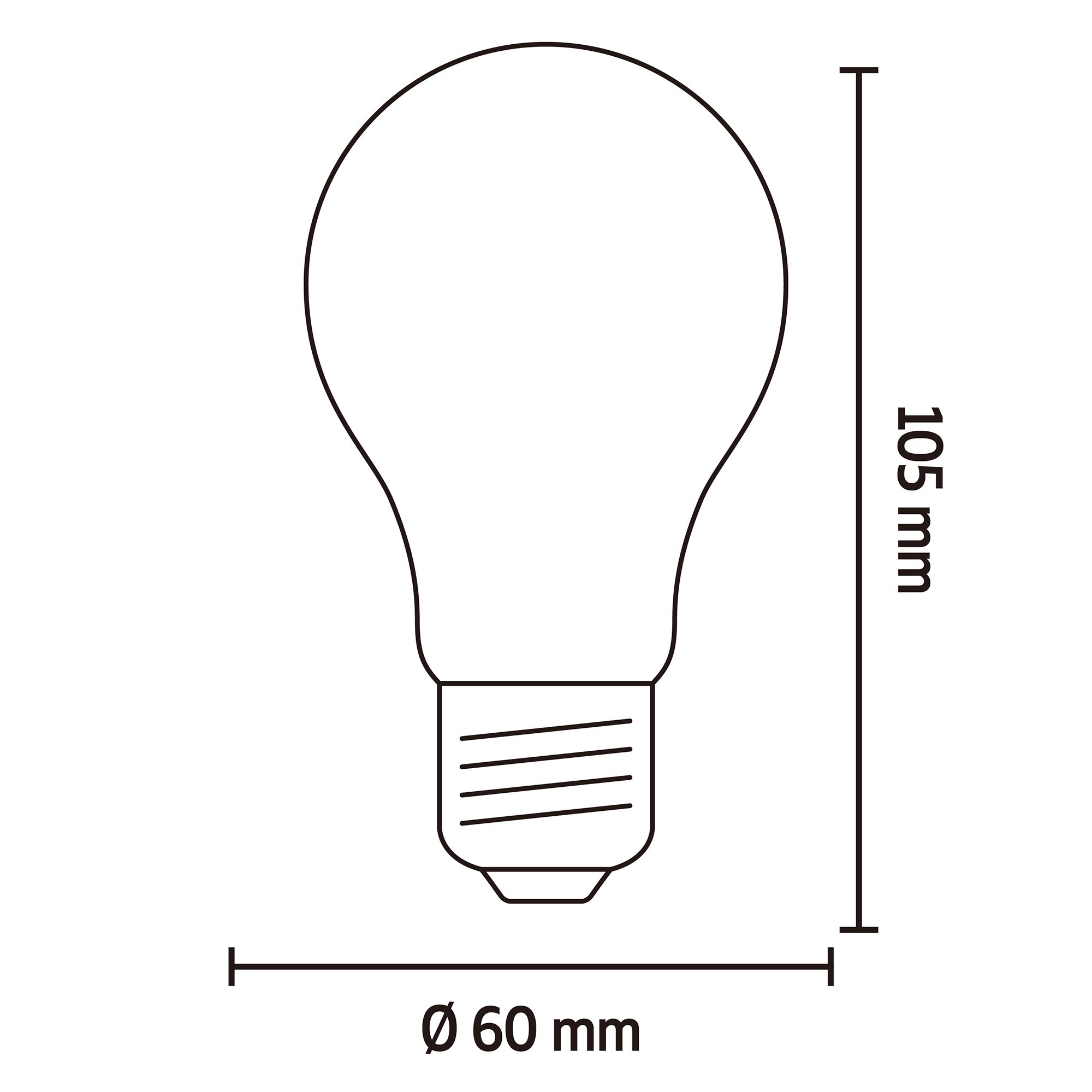 CALEX softline B22 7W 810lm 360° White A60 Warm white LED Dimmable Filament Light bulb