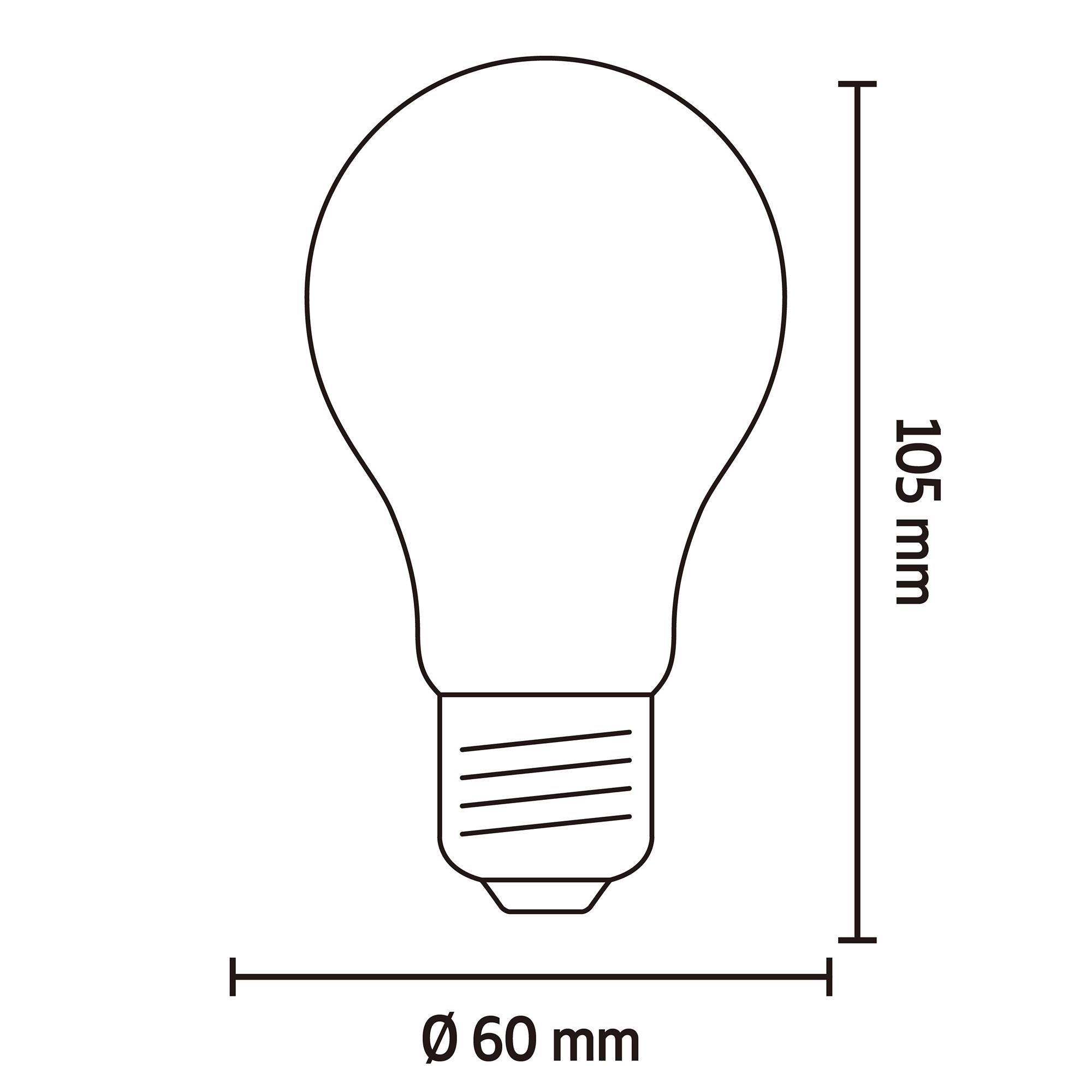 CALEX Softline E27 7W 810lm White A60 Warm white LED Dimmable Filament Light bulb