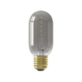 CALEX Titanium flex E27 4W 100lm 360° Smoke Tube Extra warm white LED Dimmable Filament Light bulb