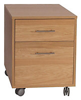 California Oak effect Chest of drawers (H)530mm (W)462mm (D)500mm