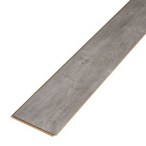 Caloundra Grey Gloss Oak effect Laminate Flooring Sample