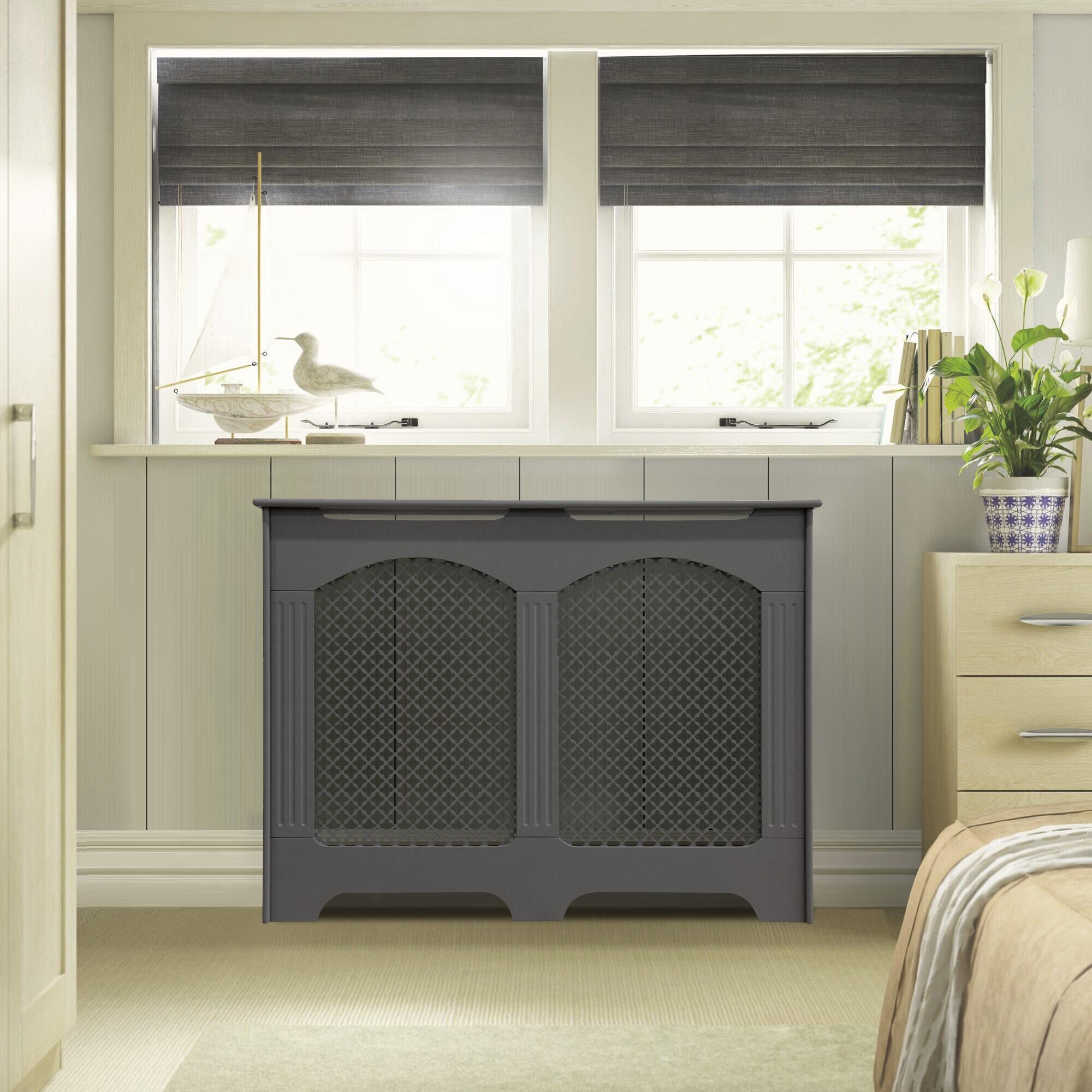 Cambridge Medium Grey Radiator cover 900mm(H) 1198mm(W) 200mm(D)