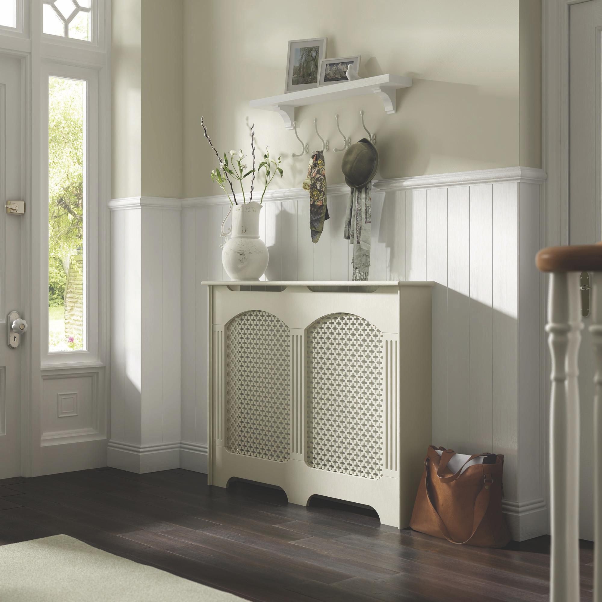 Cambridge Medium White Radiator cover 900mm(H) 1198mm(W) 200mm(D)