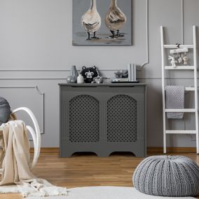 Cambridge Small Grey Radiator cover
