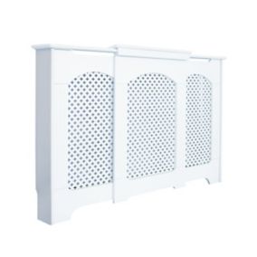 Cambridge Small - medium White Traditional Radiator cover 936mm(H) 1420mm(W) 220mm(D)