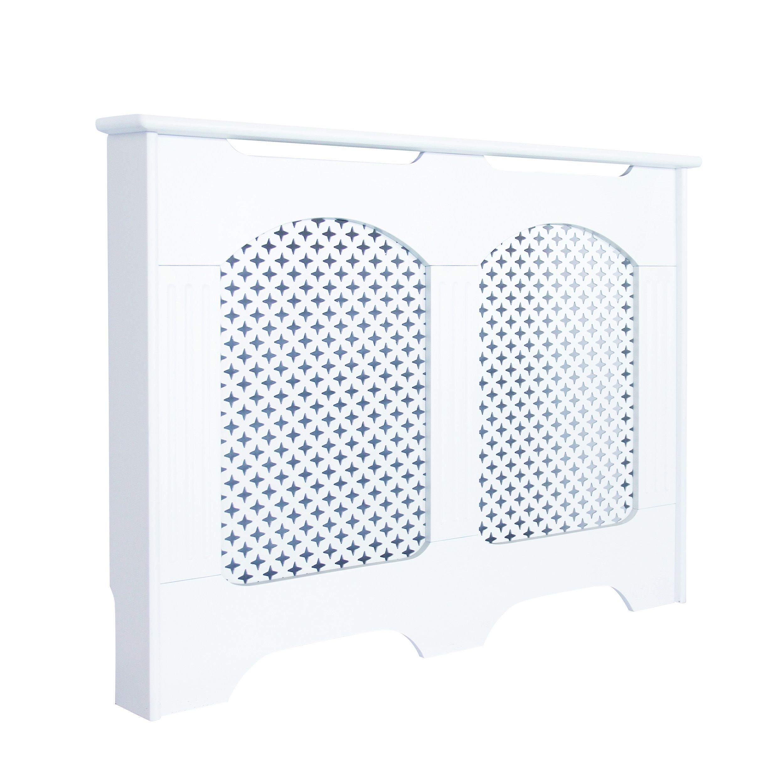 Cambridge Small White Traditional Radiator cover DIY at B&Q